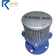 تصویر سوپاپ مکش فلنجدار با توری استیل چدنی فرداب 