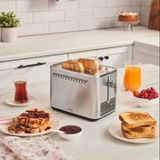 تصویر توستر نان کاراجا Color Touch ظرفیت ۲ اسلایس با بدنه استیل 