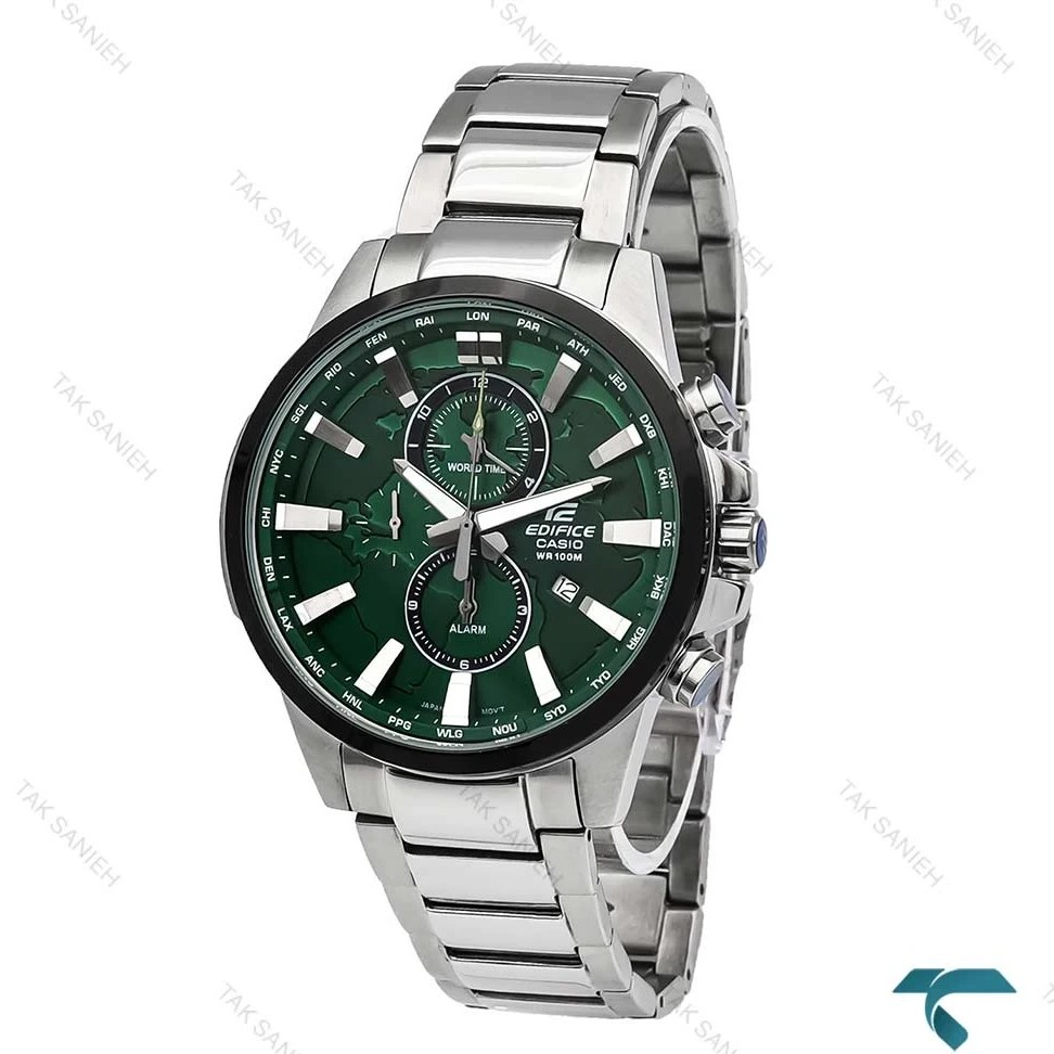 خرید و قیمت کاسیو ادیفایس EFR303 مردانه سیلور صفحه سبز Casio-5930