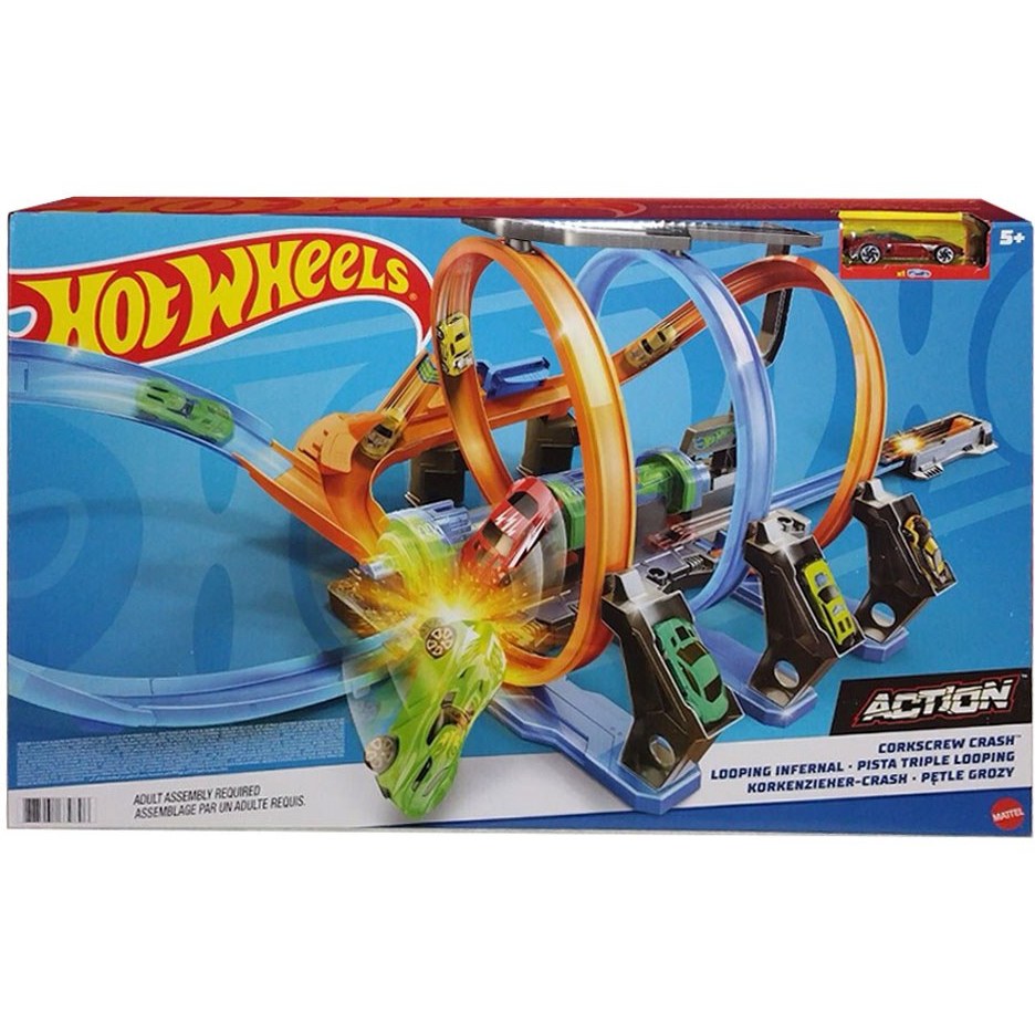 pista triple looping hot wheels