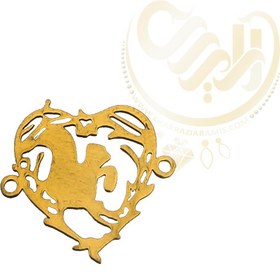 تصویر خرجکار استیل قلب گل کد146 