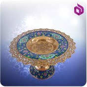 تصویر شیرینی خوری شبکه مس و پرداز 34 سانت آقاجانی (کد 50324) 