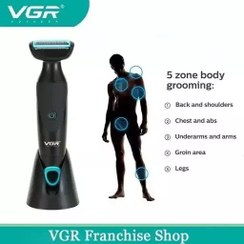 تصویر ماشین اصلاح وی جی آر مدل V-601 با تکنولوژی برش مستقیم و ضد آب 
