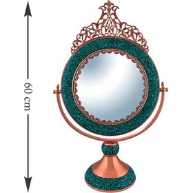 تصویر آینه گرد فیروزه کوبی اعلا (3 سایز) 