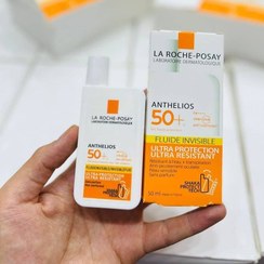 تصویر فلوئید ضد آفتاب لاروش پوزای بی رنگ 50 میل غیراصل La Roche-Posay invisible Sunscreen fluid SPF50 50ml