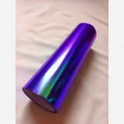 تصویر برچسب سلفون بدنه و چراغ خودرو هلوگرامی هفت رنگ 