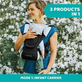 تصویر آغوشی چیکو مدل Hip Seat مشکی 