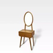 تصویر میز آرایش بهرنگ مدل BR161 با کشو از چوب راش 