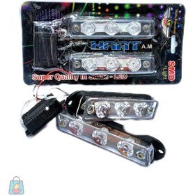 تصویر چراغ پلیسی جلو پنجره 