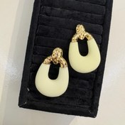 تصویر گوشواره آویز گندمی 