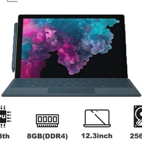 تصویر لپتاپ استوک Surface Pro 6 با رم 8 و حافظه 256 گیگ 