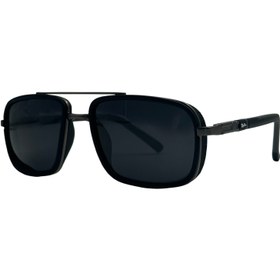 تصویر عینک آفتابی پلاریزه ریبن RayBan مدل 18166 مشکی دسته طوسی 