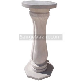 تصویر پایه میز و پایه گلدان سنگی 