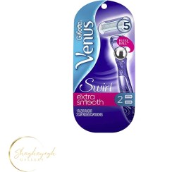 تصویر تیغ ونوس بنفش Swirl Extra Smooth با فناوری FlexiBall بسته ۲ سری Venus Swirl Extra Smooth 2 Cartridges 