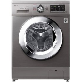 تصویر ماشین لباسشویی ال جی مدل G6 ظرفیت 8 کیلوگرم نقره ایی ا LG washing G6 8 kg LG washing G6 8 kg