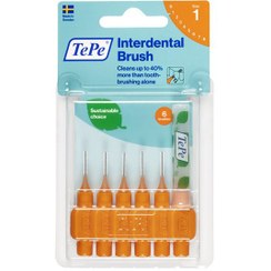 تصویر مسواک بین دندانی مدل Original با برس نرم سایز 1 بسته ۶ عددی ته په TePe Interdental Brush Original 0.45