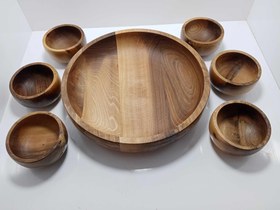 تصویر کاسه و پیاله چوبی 