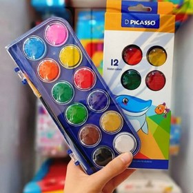 تصویر آبرنگ 12رنگ برند [picasso] 