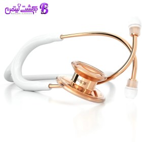 تصویر گوشی پزشکی MDF 777 سفید رزگلد 