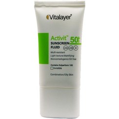 تصویر ویتالیر کرم ضد آفتاب پوست چرب اکتی ویت (بژ طبیعی) ا Vitalayer Activit Sunscreen Cream For Combination To Oily Skin (Natural Beige) Vitalayer Activit Sunscreen Cream For Combination To Oily Skin (Natural Beige)