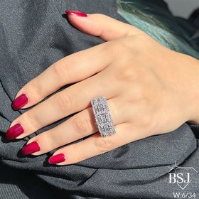 تصویر انگشتر زنانه نقره جواهری BSJ-R129 