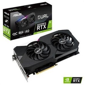 تصویر کارت گرافیک VGA ASUS GEFORCE RTX 3060TI 8GB DUAL OC STOCK VGA ASUS GEFORCE RTX 3060TI DUAL OC 8GB STOCK