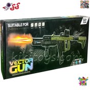 تصویر تفنگ و مسلسل ساچمه ای تیر ژله ای و رگباری اسباب بازی VECTOR GUN F931B 