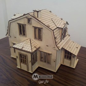 تصویر لگو چوبی خانه عروسکی چوبی 
