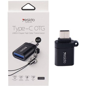 تصویر مبدل OTG یسیدو Yesido GS06 Type-C To USB OTG Converter 