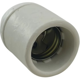 تصویر سرپیچ لامپ سرامیکی دو تکه E27 