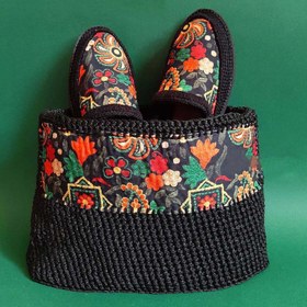 تصویر ست گیوه و کیف طرح کرمانشاه 