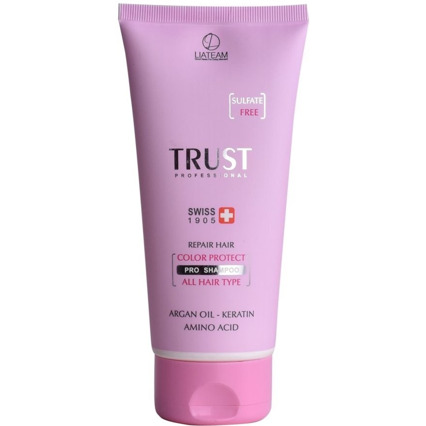 خرید و قیمت شامپو تخصصی تثبیت رنگ و ترمیم مو تراست ا TRUST repair hair color protect pro shampoo | ترب