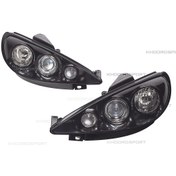 تصویر چراغ جلو اسپرت ایران خودرو مناسب پژو ۲۰۶ طرح مورتی 