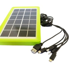 تصویر پنل خورشیدی پلی کریستال 6V-3W مارک DP مدل DP-Li21 Solar panel 6V-3W model DP-Li21