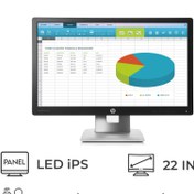 تصویر مانیتور استوک اچ پی مدل E222 سایز 22اینچ با پنل LED_IPS ا HP EliteDisplay E222 22" 16:9 IPS Monitor HP EliteDisplay E222 22" 16:9 IPS Monitor