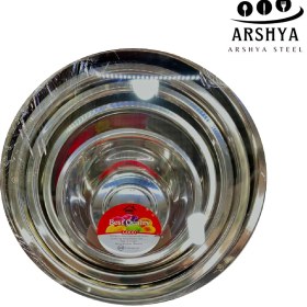 تصویر لگن استیل کورکماس 5 تایی 