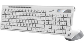 تصویر کیبورد و موس بی سیم genius مدل slimstar 8230 keyboard kb wireless genius slimstar 8230