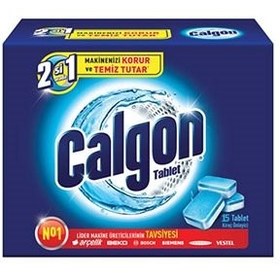 تصویر قرص جرم گیرماشین لباسشویی 15 تایی کلگون Calgon Washing Machine 2 in 1 