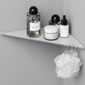 تصویر شلف حمام کنج لبه دار کوتاه 