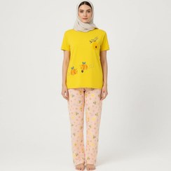 تصویر ست تی شرت آستین کوتاه و شلوار راحتی زنانه مدل AM030 