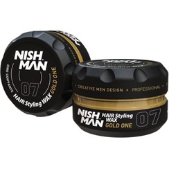 تصویر واکس مو نیشمن مدل gold one شماره ۷ (nishman) - حجم 1۵۰ میل nishman Mystic Gummy Hair Wax