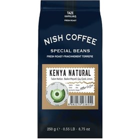 تصویر دانه قهوه نیش طبیعی کنیا Nish Kenya Natural Coffee