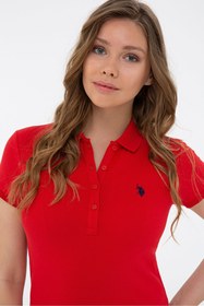 تصویر پولوشرت روزمره زنانه قرمز مارک us polo assn G082GL011.000.1227451 ا Kırmızı Kadın T-Shirt Kırmızı Kadın T-Shirt