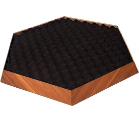 تصویر پنل آکوستیک HEXAGONAL Wenge 