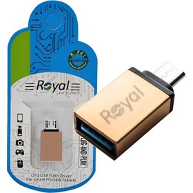 تصویر مبدل OTG Micro USB 3.0 رویال USB 3.0 To Micro USB OTG Converter Royal