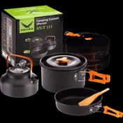 تصویر ست ظروف سه نفره اسنو هاوک مدل SN-T111 از آلومینیوم 