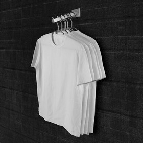 تصویر تیشرت اونیکی یونیسکس سفید ساده نخ پنبه اورسایز - M ا White cotton oversize oniki T-shirt White cotton oversize oniki T-shirt