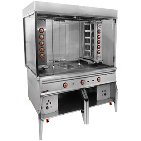 تصویر فر کباب ترکی شعله بغل دو سیخ 5 و 10 شعله روماک 