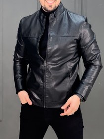 تصویر کت چرم 2327 مشکی 