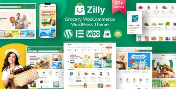 تصویر Zilly - Grocery Store WooCommerce WordPress Theme 